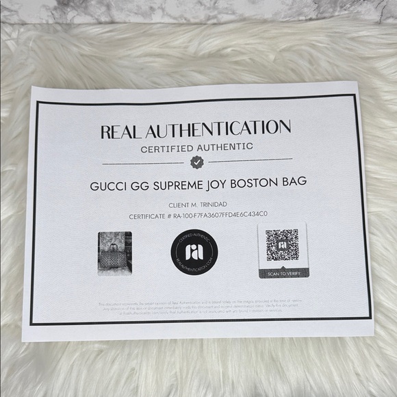 (MT92) Gucci GG Supreme Joy Boston Bag - Picture 16 of 16